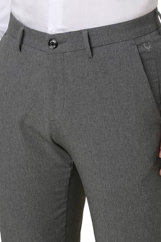 Image of Allen Solly Men Mid Rise Work Regular Fit Utility Pants