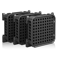 HQCM 3 Stück Fresh Air Filter für Liebherr Kühlschrank - Prämie Aktivkohlefilter passend für 9096989, 988246000, 988246001, 9882429, 9882460, ersetzt 7440021-00 Aktivkohle, Quadratisch