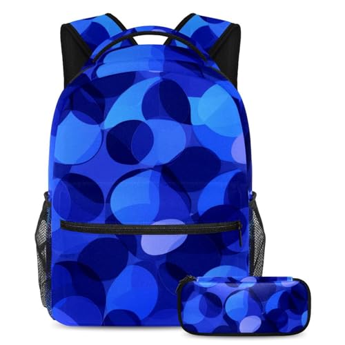 Sac à dos et trousse tendance multicolore avec grand rangement
