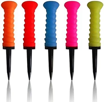 Amazon Tsucia ゴルフ ティー 置き型 ホルダー ティー 曲がらない 練習器具 景品 ゴルフ用品 小物 ティー 3本セット 5色ランダムで発売 Tsucia ティー