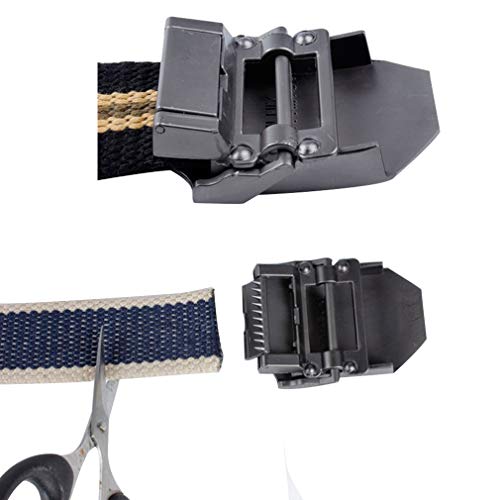 LKMY Men's Belt With 3D Tiger Buckle,Men Nylon Canvas Breathable Military Tactical Men Waist Belt Gift (black)3