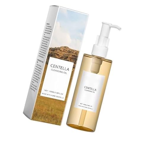 Pongnas Centellas Light Cleansing Oil 100ml Delikatny Płyn do Mycia Twarzy Płyn do Demakijażu dla Skóry Suchej i Wrażliwej Nawilżający Olejek Mycia Twarzy Wzbogacony witaminą E (100ml)