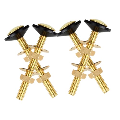 Abaodam 4個 トイレタンクボルト 高硬耐腐食トイレ部品 便座固定用銅製重厚ボルト 簡単取付け