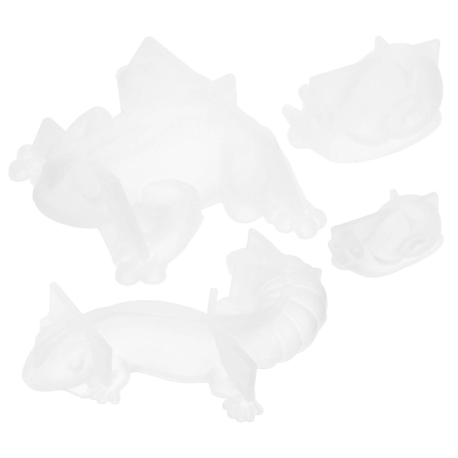NUOBESTY 3 Ensembles Moule D'ornement Animal Coquille Moules De Friandises pour Chiens Décor en Forme d'animal Moule Réutilisable Moules en Résine De Silicone Moule en Silicone 4 Pièces * 3