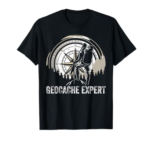 Geocaching Expert Geocacher Geocacher Outils de géocaching T-Shirt