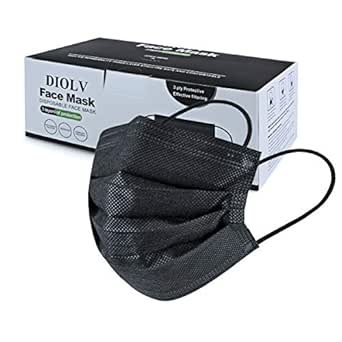DIOLV 3 Layer Disposable Face Masks 50 Pack