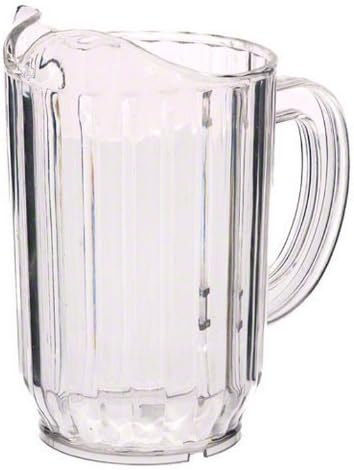 Update International WP-32SC SAN Plastic Water Pitcher, Clear, 6-3/4-Inch, 32-Ounce, Set of 6