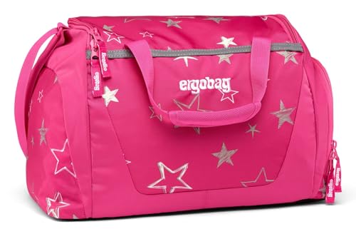 ergobag Sporttasche mit Nassfach, 20 Liter, Kindersporttasche, Schwimmtasche, Unisex, Verschiedene Motive SternzauBär - Pink ergobag Sporttasche mit Nassfach, 20 Liter, Kindersporttasche, Schwimmtasche, Unisex, Verschiedene Motive SternzauBär - Pink