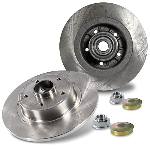 BESTPRICE 2x Bremsscheiben hinten Ø 274 mm voll mit ABS-Sensorring Kompatibel