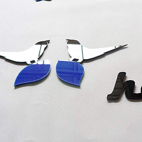 Kinbedy Acrylic 3D Tree Wall Stickers Wall Decal Easy To Install &Apply Diy Decor Sticker Home Art Decor. Tree With Silver Leave #TOP2