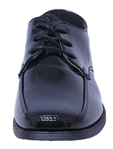 Josmo Boys Lace-Up Dress Shoes (Toddler, Little Kid, Big Kid), Size 11 Little Kid, Black Patent #TOP2