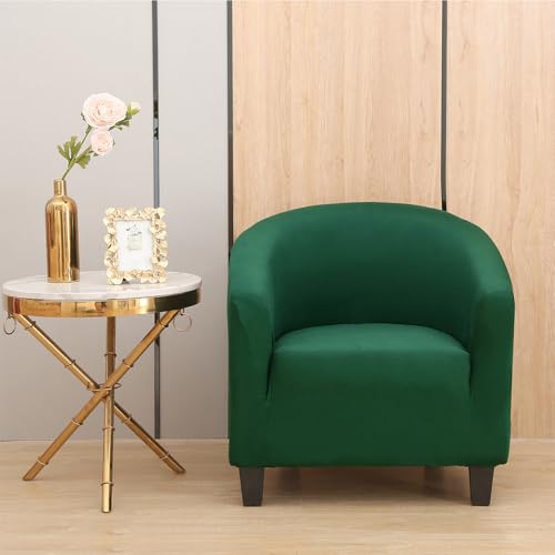 SHILINTONG Housse Élastique pour Fauteuil Club - 1 Pièce - Tissu Jacquard Stretch Anti-Peluche - Lavable Machine - Protection Universelle (Salon, Bar,...