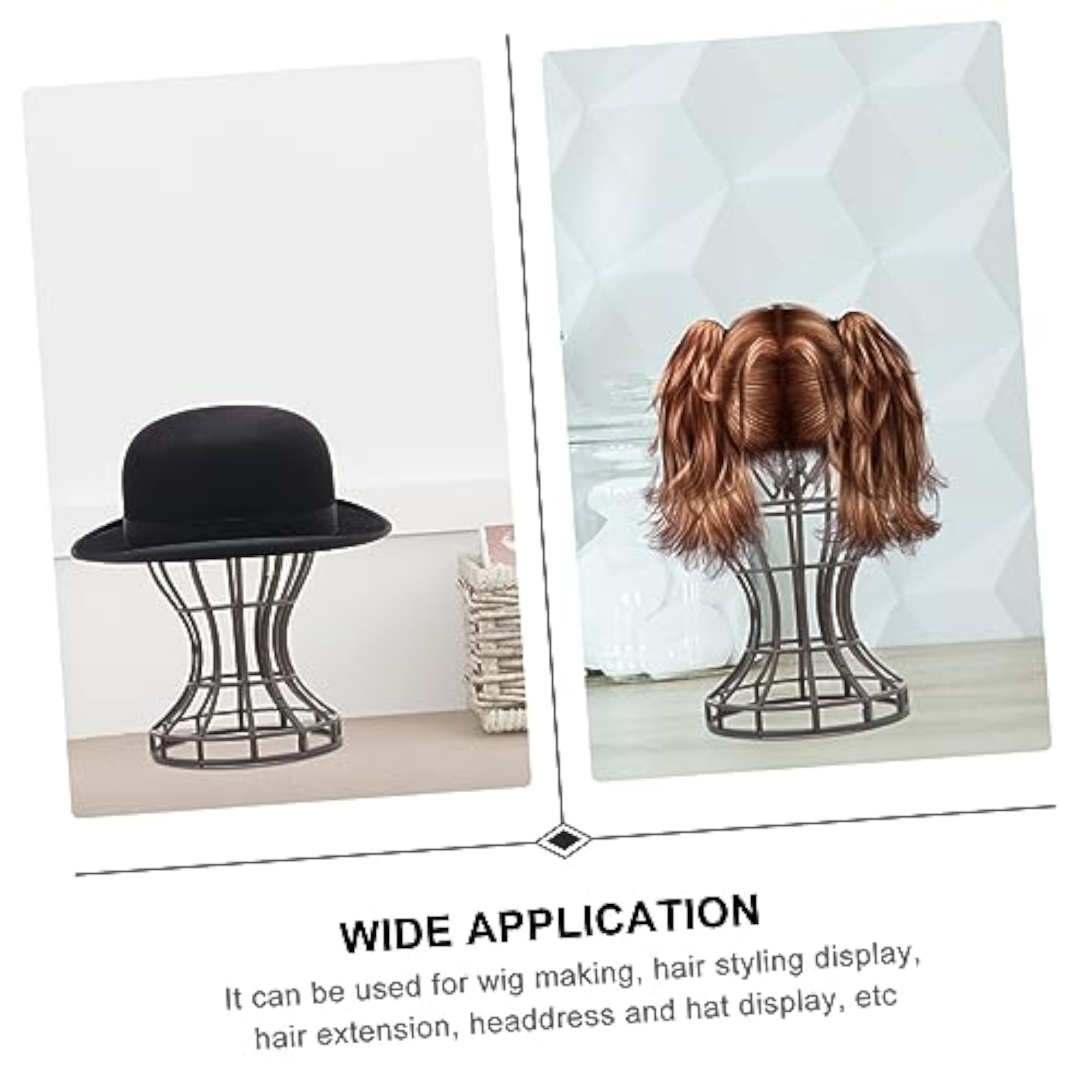 Portable Wig Head Stand Holder for Wigs and Accessories