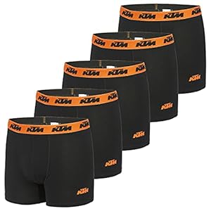 Boxer Homme 100% Coton, Calecon Homme, Ultra-Doux, Naturel (Lot de 5)