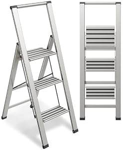 Sorfey Aluminium Klappleiter 3 Stufen