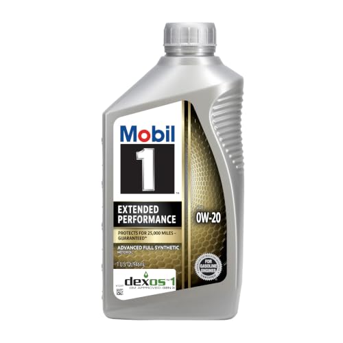 Mobil 1 Extended Performance Full Synthetic Motor Oil 0W-20,...