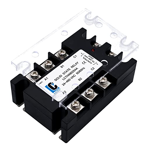 Relais à semi-conducteurs 3 phases SSR-25AA pour commutation AC AC 25A