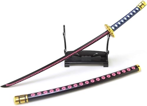 Figura de acción de metal Roronoa Zoro negro Shusui espada Katana de 15 a escala 15, colección de juguetes de mano, suministros de regalo,