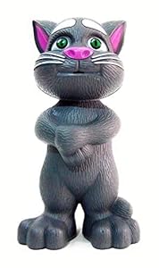 Wonder Plastic JHX140 Tom Tinys World Intelligent Touching and Mimicry Talking Tom Cat with Wonderful Voice, White