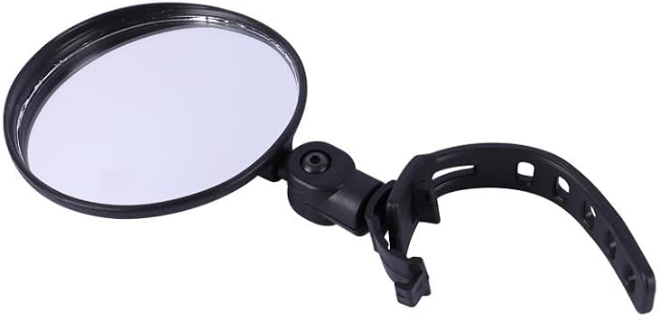 Black Bike Mirror 360 Degree Rotatable Handlebar Rearview Bike Mirrors Shockproof Wide Angle Acrylic Convex Safety Mirror for Most Mountain Road Bike,Bike Mirrors Accessories
