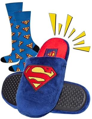 soxo DC Comics Superman Zapatillas Casa Hombre Invierno Divertidas Cómodas Pantuflas 43/44 Superman Zapatillas + Calcetines 40-45 | Ya disponible en tu tienda friki favorita! En mundofriki.es! soxo DC Comics Superman Zapatillas Casa Hombre Invierno Divertidas Cómodas Pantuflas 43/44 Superman Zapatillas + Calcetines 40-45 | Ya disponible en tu tienda friki favorita! En mundofriki.es!