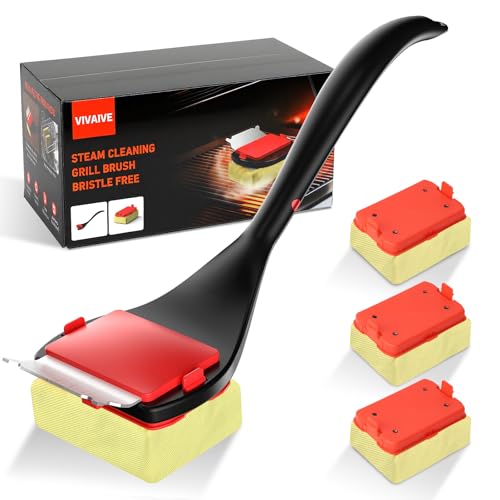 Bristle-Free Grill Brush with 4 Heads