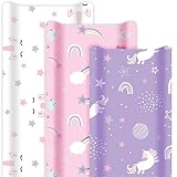GROW WILD Changing Pad Cover 3 Pack | Soft & Stretchy Jersey Cotton | Baby Changing Table Pad Cover