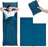 YOOSDENC Sleeping Bag Liner, Ultralight Sleeping Bag Liner 86.6 * 35.5 inch Hotel Sleeping Sack for Adults,Ultralight Travel Sheet & Adult Sleep Sack, Camping Sheets Travel Sleep Sack for Backpacking