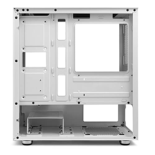 Gabinete Gamer Pichau HX300 White Lateral Vidro, PG-HX3-W01