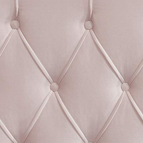 Lillian August Modern Wingback Upholstered Headboard With Diamond-Tufting, Soft Fabric Bedroom Accent Furniture, Queen, Orchid Pink #TOP5