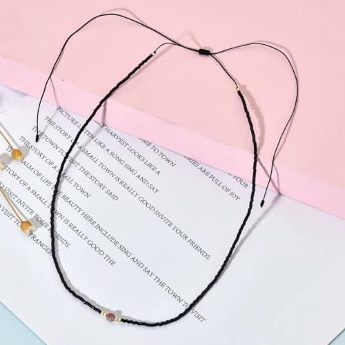 Style boho plage d'été avec cette chaîne pendentif mixte en perles - 2