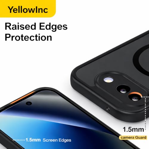 Image of Translucent Case Cover for Google Pixel 10A, Aero-Space Grade Protection Cover(Frosted Black with MagSafe, Google Pixel 10a)