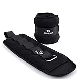 Ankle Weights, 5 Lbs X 2 Wrist Leg Arm Weights for Women, Kids and Men, Comfortable and Soft, Pretty Sturdy, Perfect for Dancing, Running, Walking, Fitness, Workout, Physical Therapy - Black