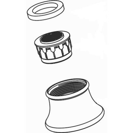 Aireador Moen 116618 de acero inoxidable resistente a manchas para grifo de cocina