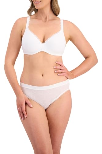 Berlei Women's Bras Barely There Lace Contour Bra, White, 12E