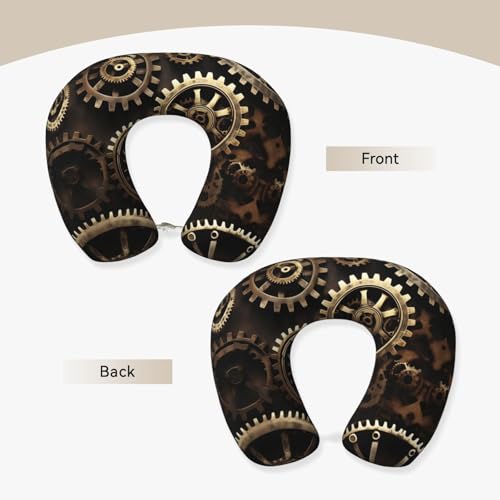 Almohada de poliéster para cuello tamaño único negra miniatura 3