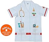 Estampado de accesorios Theo Klein-4614 Bata De Médico De Alta Calidad, Juguete, Multicolor (4614)