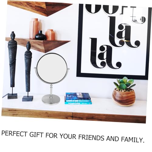 Miroir de table double face avec grossissement pour maquillage - 4