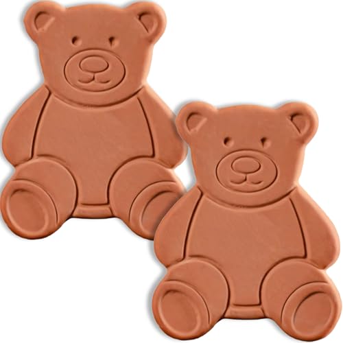 2PCS Terracotta Brown Sugar Keeper Bear Brown Sugar Saver and Softener - image 1