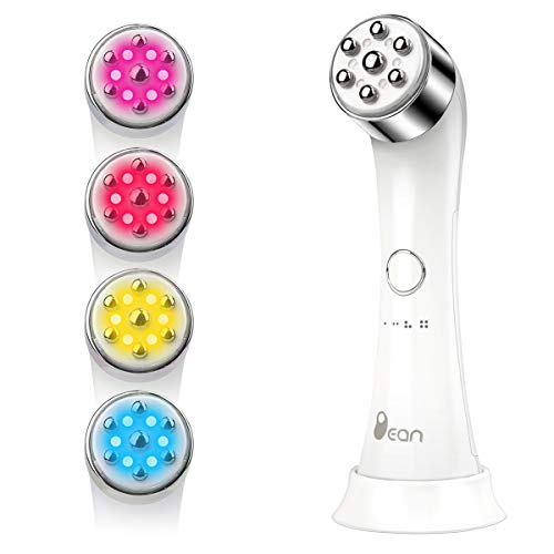 Facial Massager Face Massage Device - 4 Color LED Light Treatments Handy Electric