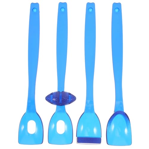 CALLARON Herramientas De Logopedia Para Niños Entrenador De Movilidad De La Lengua Ejercicio Motor Oral Juego De Cucharas Estimuladoras 4 Piezas Para Desarrollo Del Habla