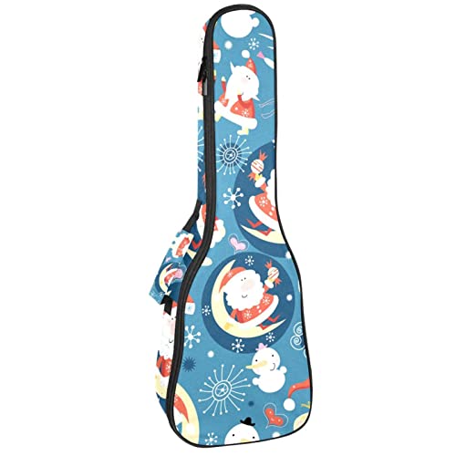 Housse pour ukulélé – Motif Père Noël sur lune – Rembourrage en éponge de 10 mm d’épaisseur – 53,3 cm – Avec sangles… - Les Beatles, Paul McCartney, John Lennon, RIngo Starr, George Harrison Housse pour ukulélé - Motif Père Noël sur lune - Rembourrage en éponge de 10 mm d'épaisseur - 53,3 cm - Avec sangles…