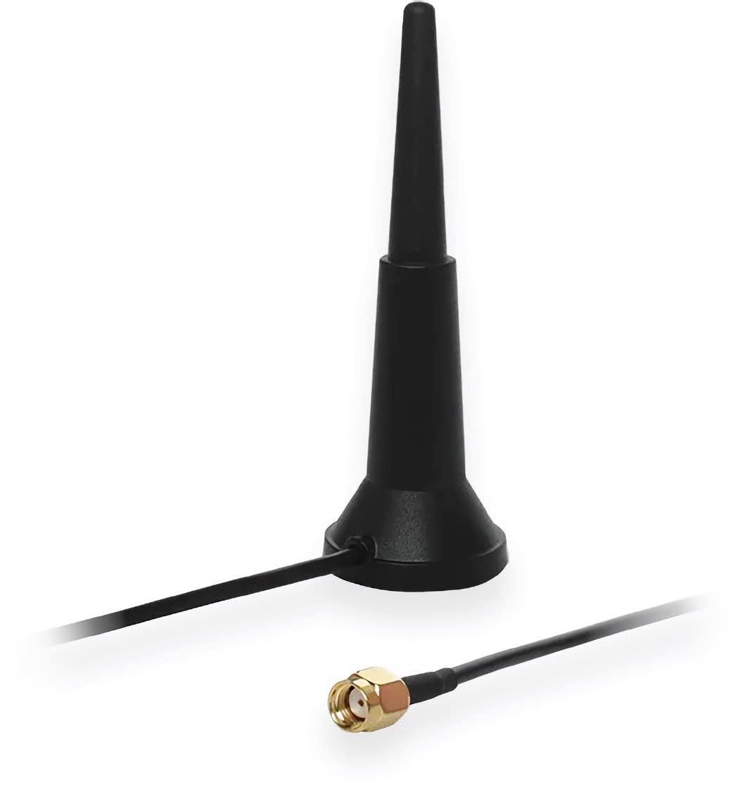 Teltonika PR1KRD30 Wi-Fi Dual-Band Magnetic SMA Antenna; for use with RUTX10, RUTX11, RUTX12, RUTX14, and RUTXR1 Routers