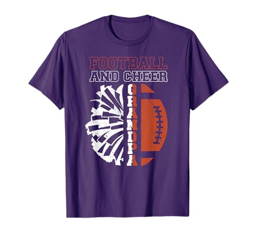 Football And Cheer Grandpa Of Cheerleader & Football Player T-Shirt