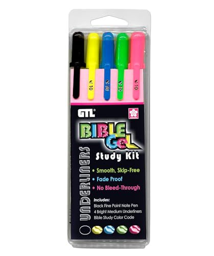 Bible Gel Underliners (set of 5 colors) (3810-5)