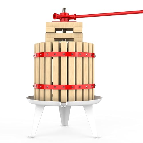 Comparison: Best Juicer For Grapes 6 EJWOX 3.2 Gallon Fruit and Wine Press, Manual Cider Juice Maker with Solid Beech Wood Basket & Heavy-Duty Stand for Apples, Grapes, Berries
