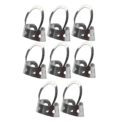 ULDIGI 8個可能なサムピック ステンレス製 指にフィットするデザイン ギター バンジョー ウクレレ ベース用 フィンガーピック