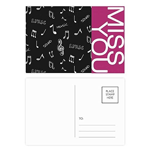 Carte postale notes de musique rigide pour en finir avec les correspondances froides et banales