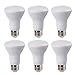 6 Pack - BR20 Dimmable LED Bulb, 7W (50W Equivalent), R20 Wide Flood Light Bulb, 3000K Warm White 550lm, 120° Beam Angle, E26 Medium Screw Base, UL Listed, XMprimo