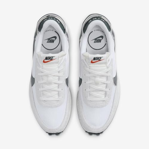 Nike Waffle Debut Vintage (DX2931-101, White/Coconut Milk/Orange/Vintage Green) Size 6.54